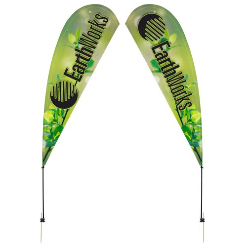 Outdoor Value Sail Sign - 13 feet - Two Sided Main Image