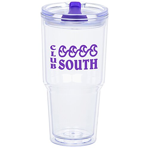 Clearly Acrylic Travel Tumbler - 24 oz. Main Image