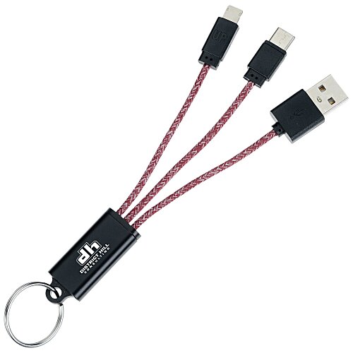 Ridge Line Charging Cable Keychain Main Image