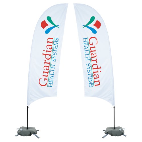 Indoor Value Razor Sail Sign - 10 1/2 feet - Two Sided Main Image