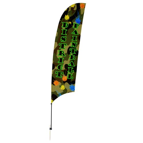 Outdoor Value Razor Sail Sign - 15 feet - One Sided Main Image