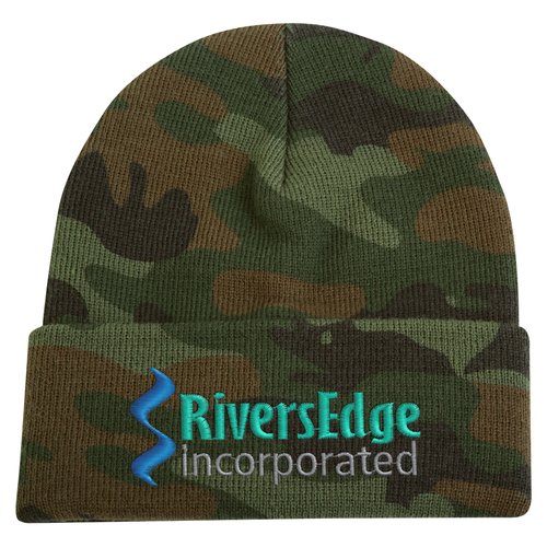 Cuffed Knit Toque - Camo Main Image