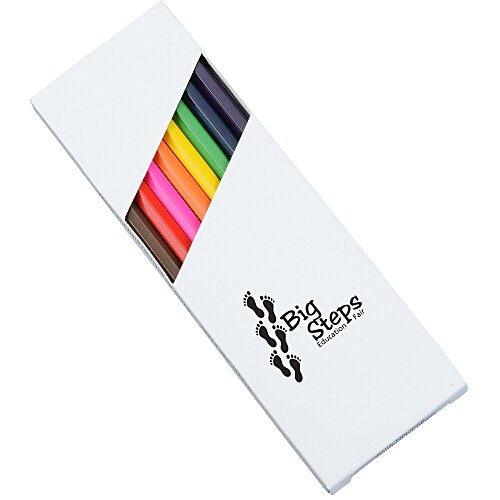 Full Sized Pencil Crayons 8 Pack Main Image