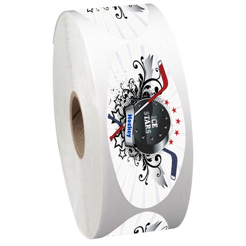 Full Colour Sticker by the Roll - Oval - 1-1/4" x 3" Main Image