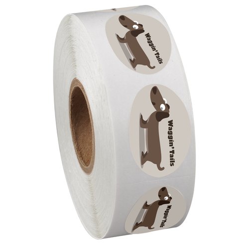 Full Colour Sticker by the Roll - Oval - 3/4" x 1-1/8" Main Image