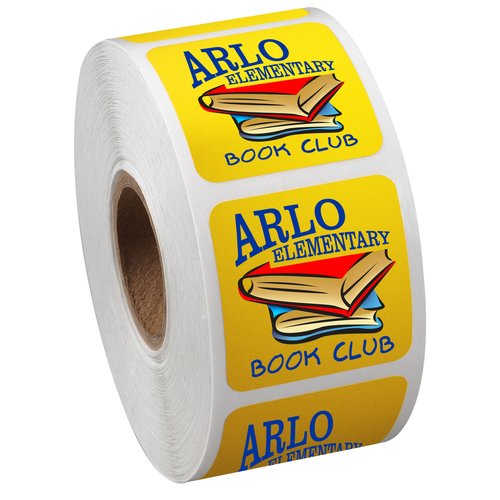 Full Colour Sticker by the Roll - Square - 1-1/4" x 1-1/4" Main Image