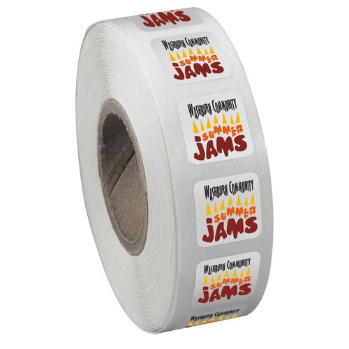 Full Colour Sticker by the Roll - Square - 1/2" x 1/2" Main Image