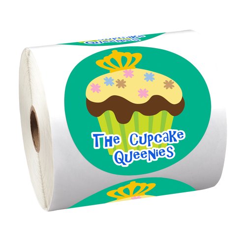 Full Colour Sticker by the Roll - Circle - 3 3/4 inches Main Image