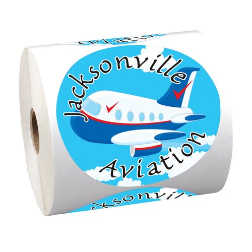 Full Colour Sticker by the Roll - Circle - 4 inches Main Image