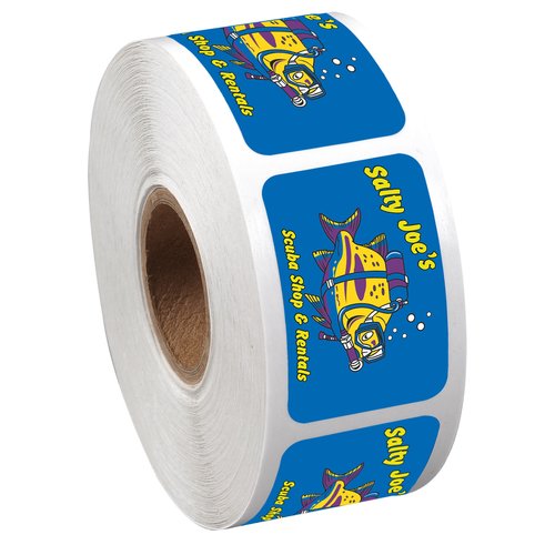 Full Colour Sticker by the Roll - Rectangle- 1" x 1-1/2" Main Image