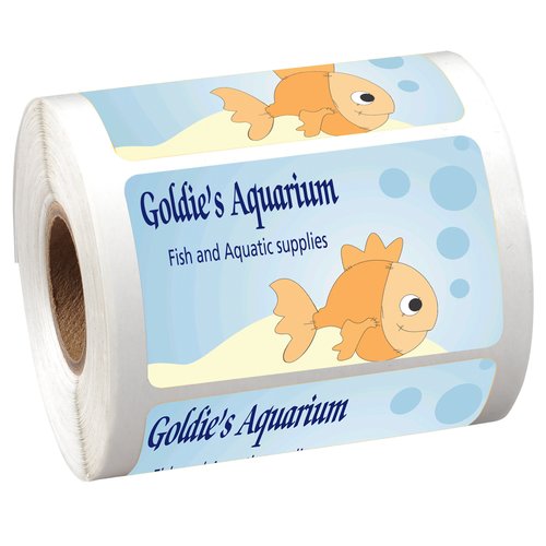 Full Colour Sticker by the Roll - Rectangle- 1-1/2" x 2-1/2" Main Image
