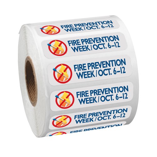 Full Colour Sticker by the Roll - Rectangle- 1/2" x 2" Main Image