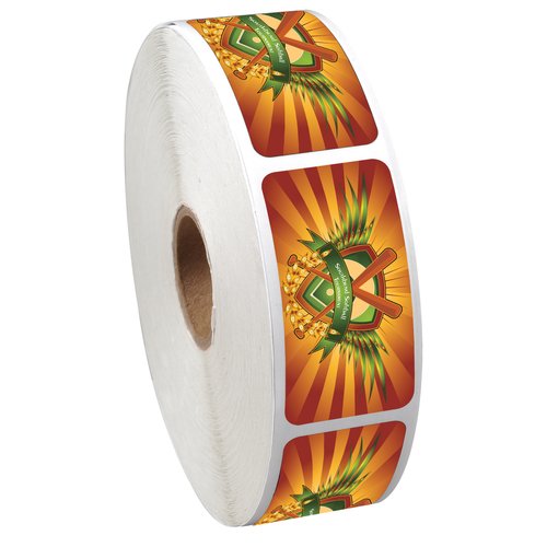 Full Colour Sticker by the Roll - Rectangle- 1" x 2" Main Image