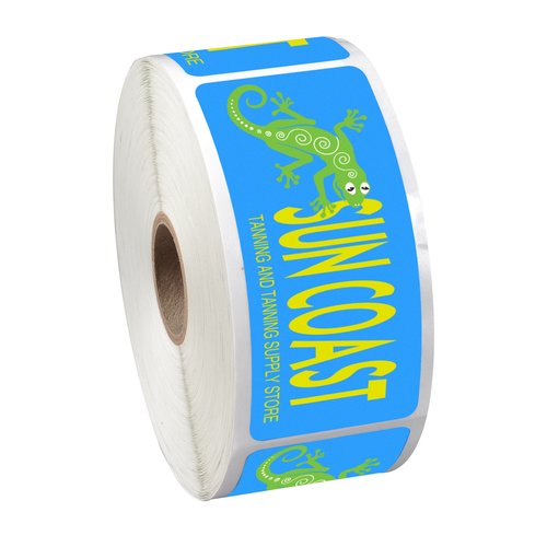 Full Colour Sticker by the Roll - Rectangle- 1-1/2" x 3-1/2" Main Image