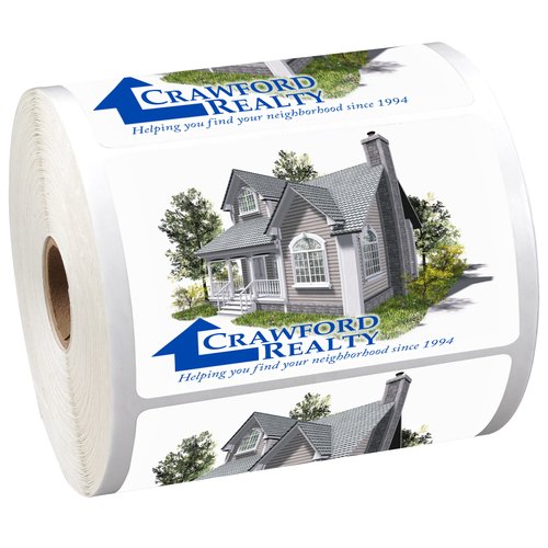 Full Colour Sticker by the Roll - Rectangle- 2-1/2" x 4" Main Image