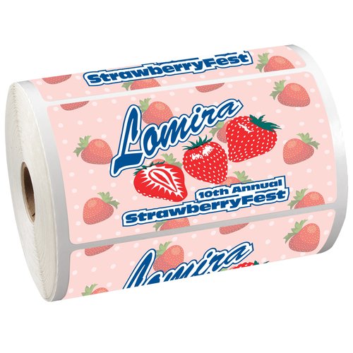 Full Colour Sticker by the Roll - Rectangle- 2-3/4" x 5-1/4" Main Image