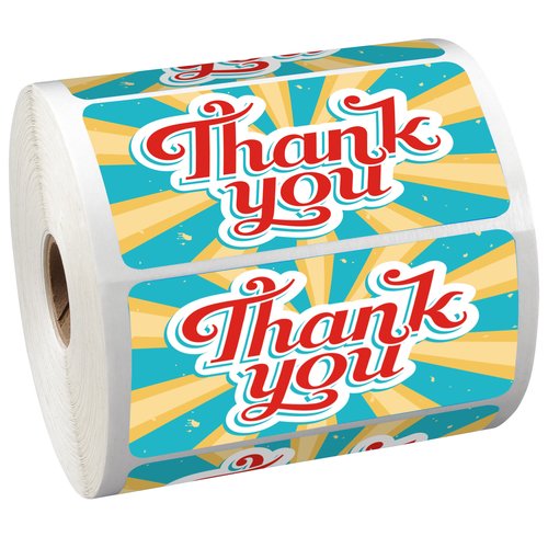 Full Colour Sticker by the Roll - Rectangle- 2" x 4" Main Image