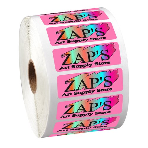 Full Colour Sticker by the Roll - Rectangle- 3/4" x 2-1/4" Main Image