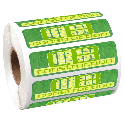 Full Colour Sticker by the Roll - Rectangle- 3/4" x 2-3/4" Main Image