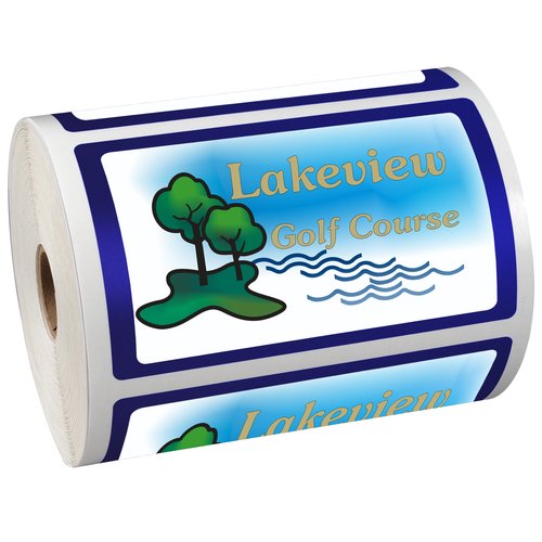 Full Colour Sticker by the Roll - Rectangle- 3" x 5" Main Image