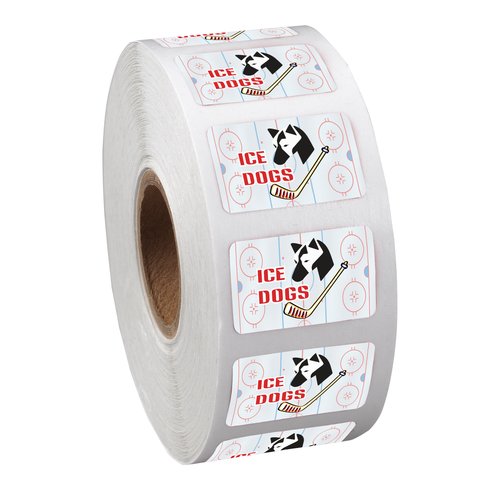 Full Colour Sticker by the Roll - Rectangle- 5/8" x 1" Main Image