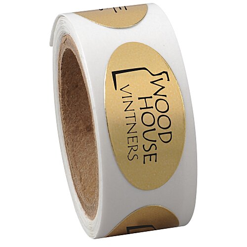 Sticker by the Roll - Oval - 1/2" x 1" Main Image