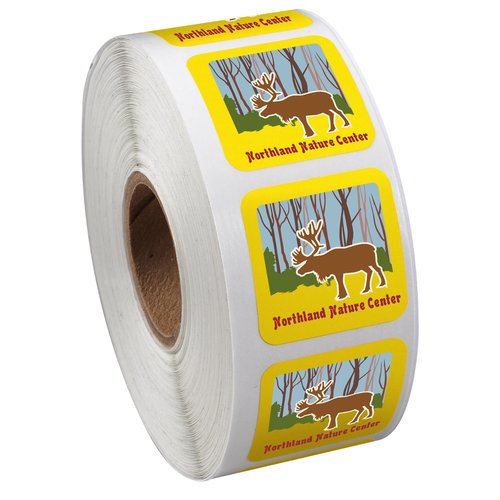 Full Colour Sticker by the Roll - Square - 1" x 1" Main Image