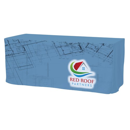 Serged Closed-Back Outdoor Fitted Table Cover - 6 feet Main Image