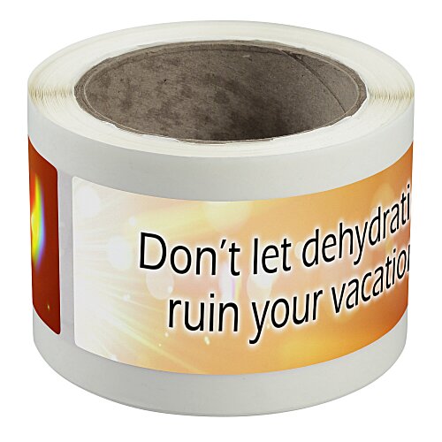 Water Bottle Label - 2" x 8" Main Image