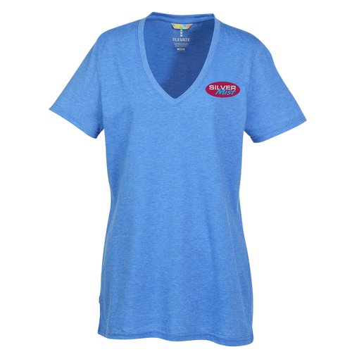 Sarek Lightweight Blend V-Neck Tee - Ladies' - Embroidered Main Image