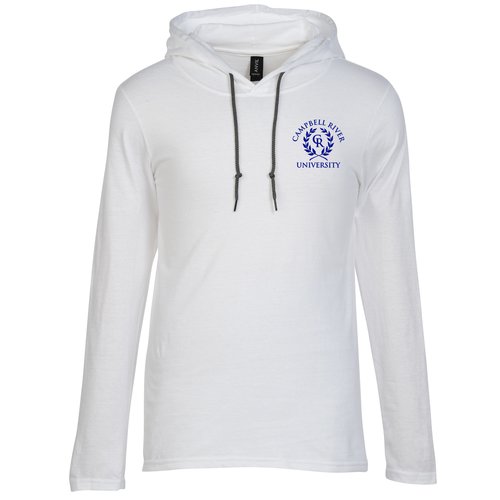 Gildan Lightweight Hooded T-Shirt - Men's - White - Screen Main Image