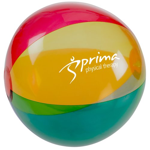 16" Multicolour Translucent Beach Ball Main Image
