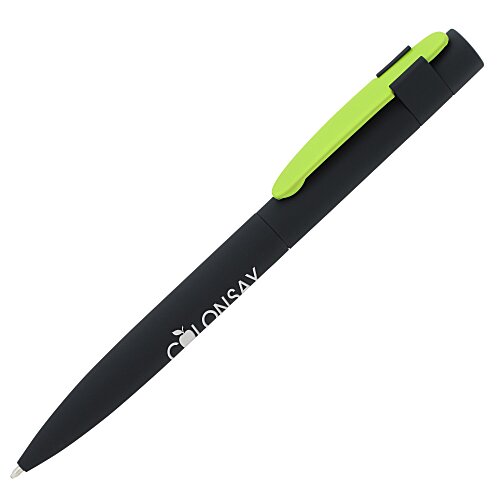 Harmony Soft Touch Metal Twist Pen - Black Main Image