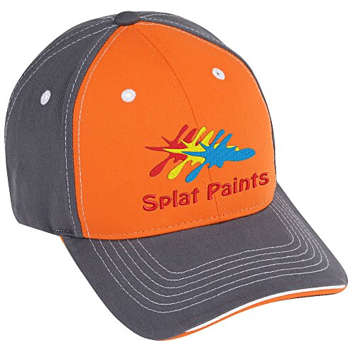 Tri-Colour Contrast Stitch Cap Main Image
