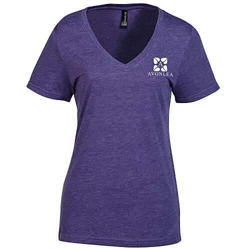 Primease Tri-Blend Deep V-Neck Tee - Ladies' - Screen Main Image