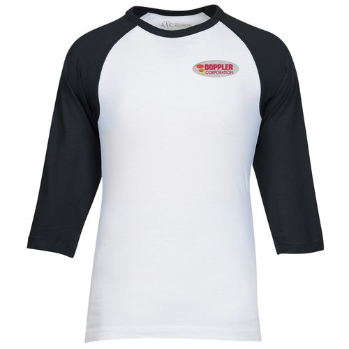 Euro Spun Cotton Baseball Tee - Men's - Embroidered Main Image