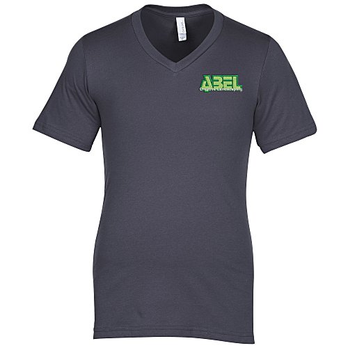 Bella+Canvas Jersey V-Neck T-Shirt - Men's - Embroidered Main Image