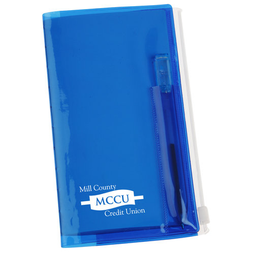 Memo Book with Zip Close Pocket - Translucent Main Image
