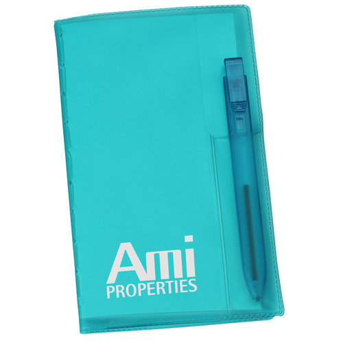 Memo Book with Flat Pen - Translucent Main Image