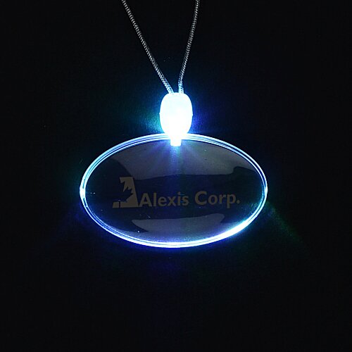 Light-Up Pendant Necklace - Oval Main Image