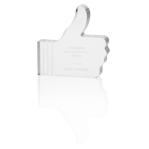 Thumbs Up Acrylic Award Main Image