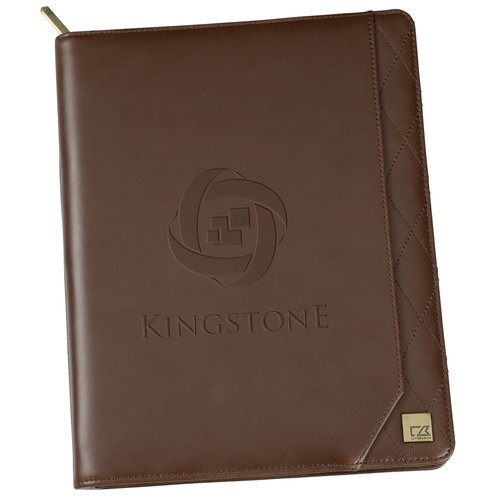 Cutter & Buck Bainbridge Leather Zippered Padfolio Main Image