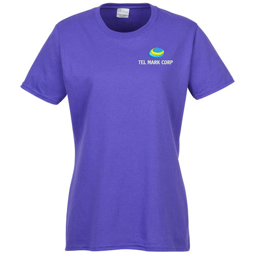 Everyday Cotton T-Shirt - Ladies' - Colours - Embroidered Main Image