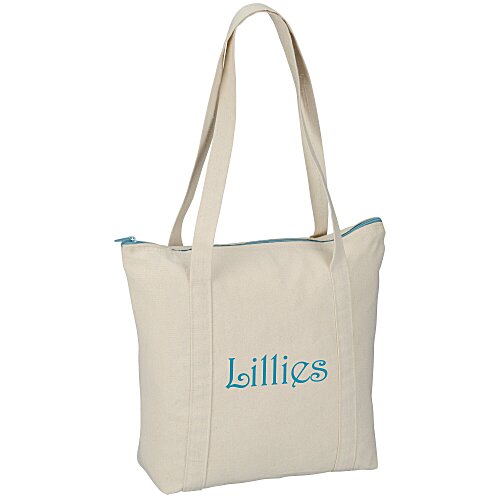 Chroma Zip 10-oz Cotton Tote - 13 inches x 15 inches Main Image