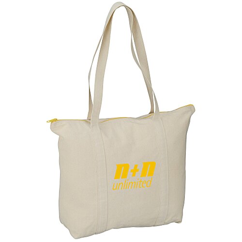 Chroma Zip 10-oz Cotton Tote - 15 inches x 17 1/2 inches Main Image