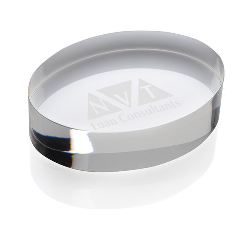 Oval Acrylic Paperweight Main Image