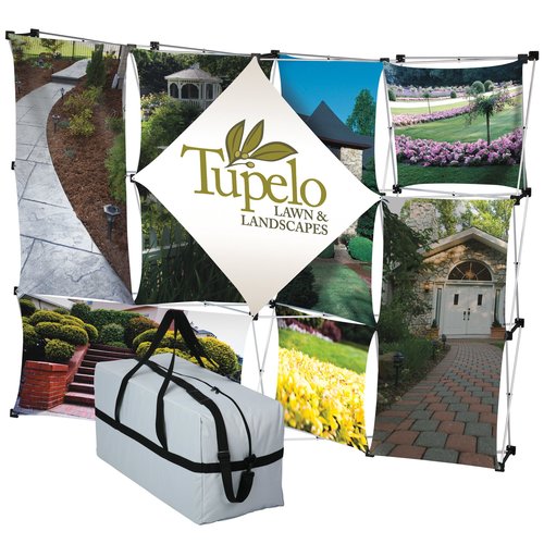 10-foot Geometric Pop-Up Display with Soft Carrying Case Main Image