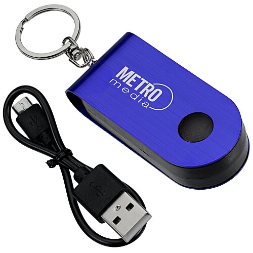 Swivel Power Bank Keychain - 1000 mAh Main Image