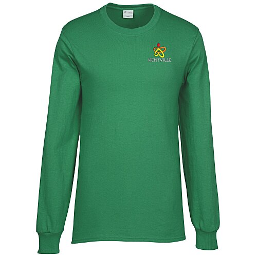 Everyday Cotton LS T-Shirt - Embroidered Main Image