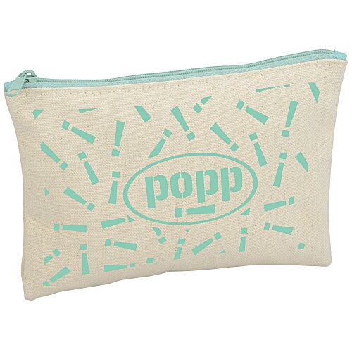 Chroma Zip Cotton Pouch - 5 inches x 7 1/4 inches Main Image